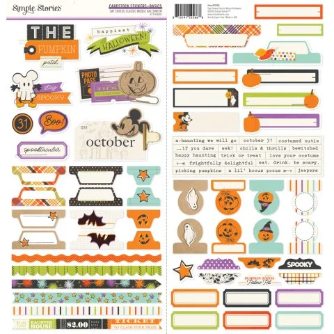 Classic Mouse Halloween Stickers