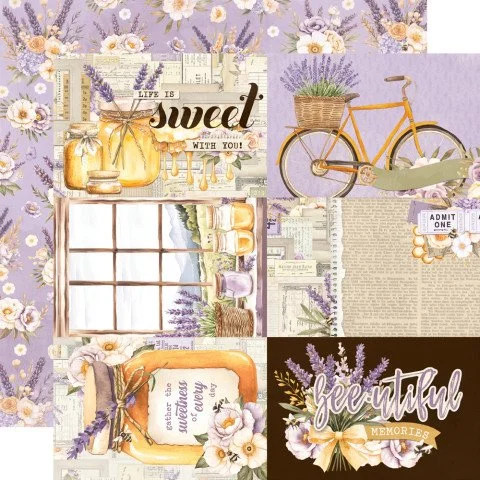 Lavender Fields 4x6 Elements