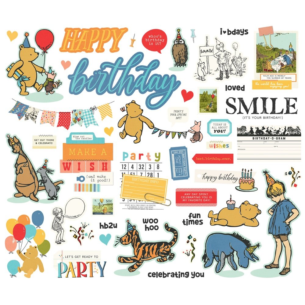 Say Cheese Classic Pooh Bits & Pieces Die-Cuts