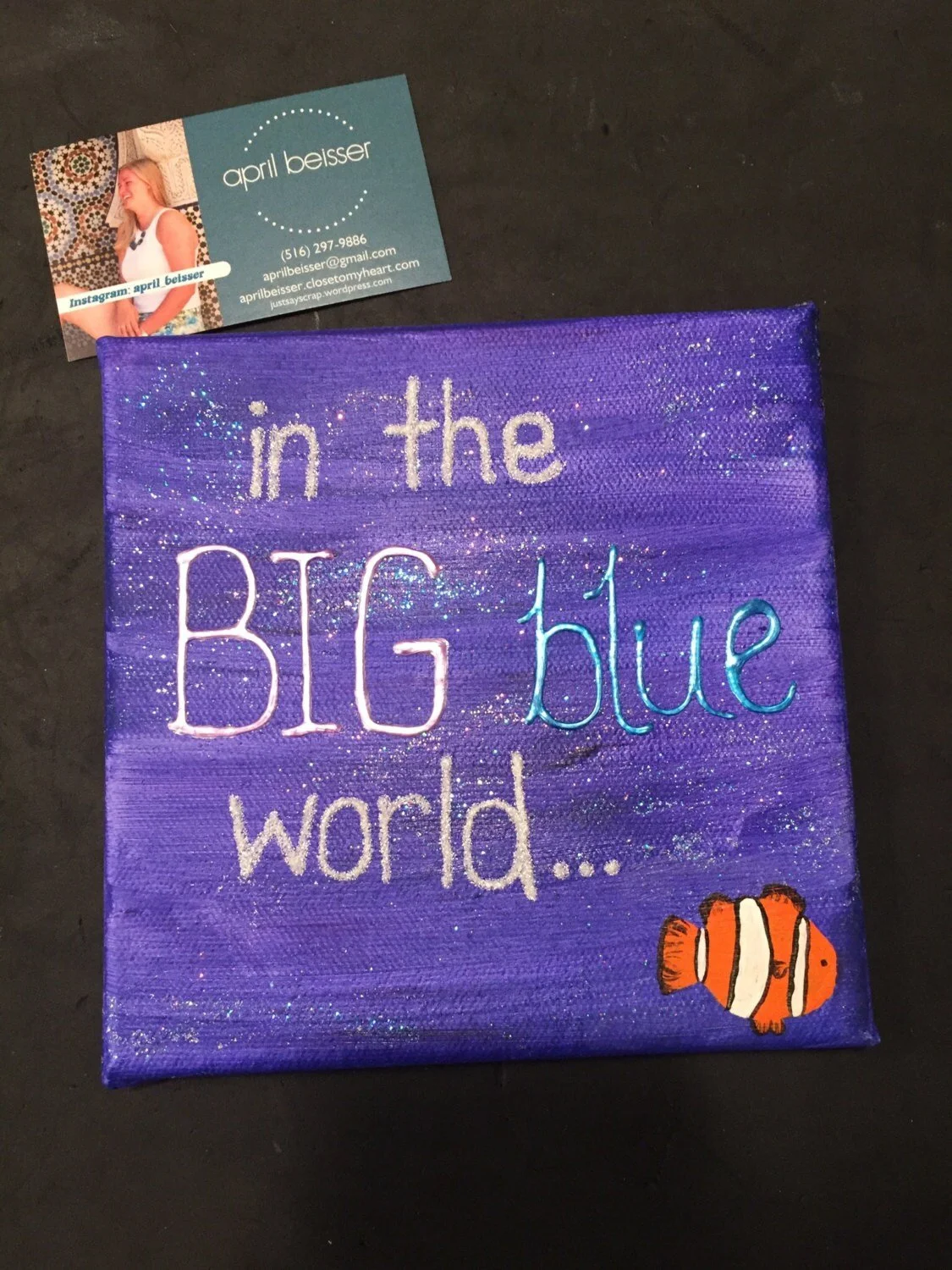 Big Blue World Canvas