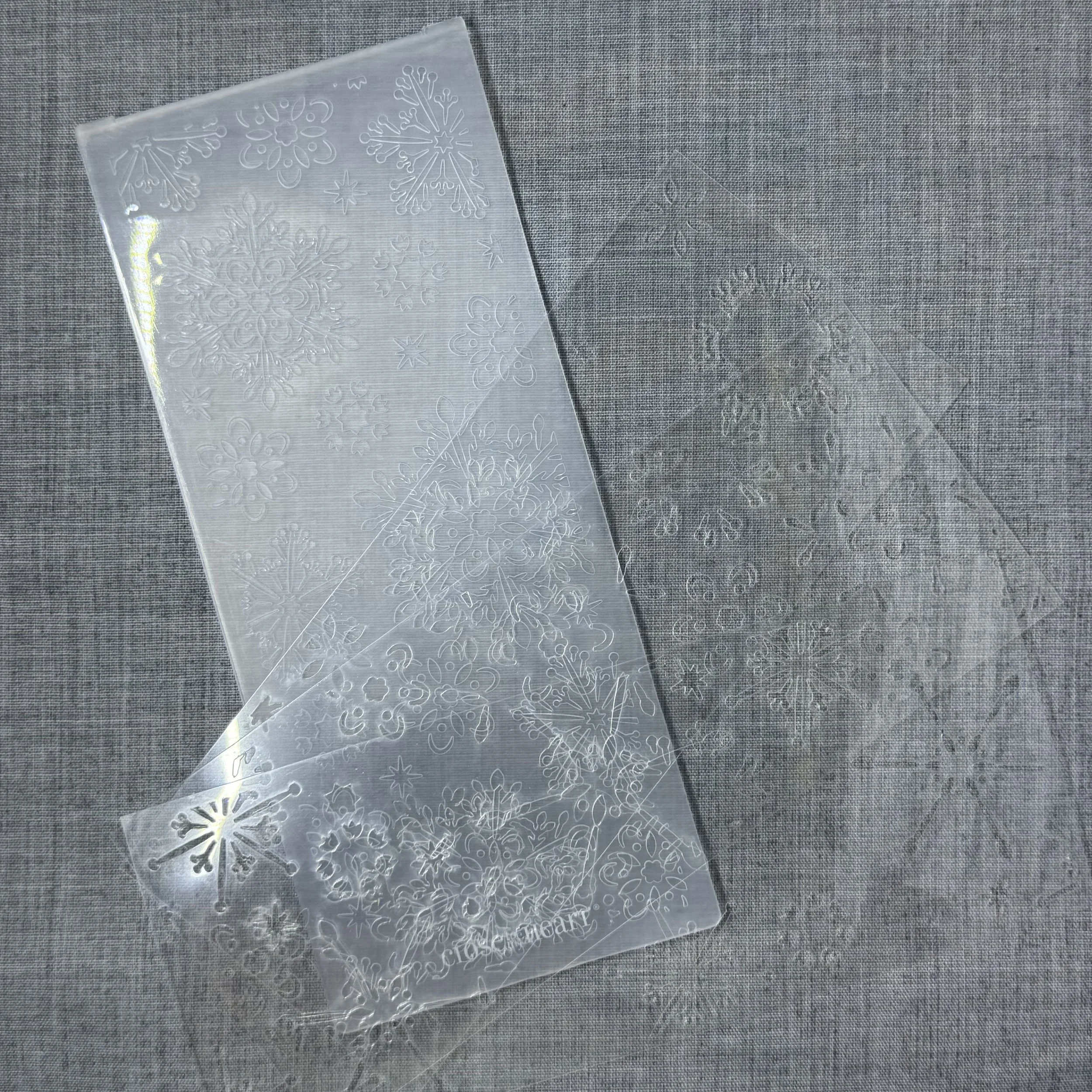 Snowflake Slimline Embossing Folder & Stencil