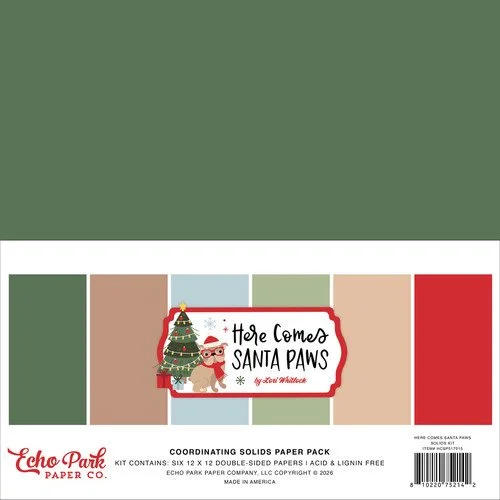 Here Comes Santa Paws Solids