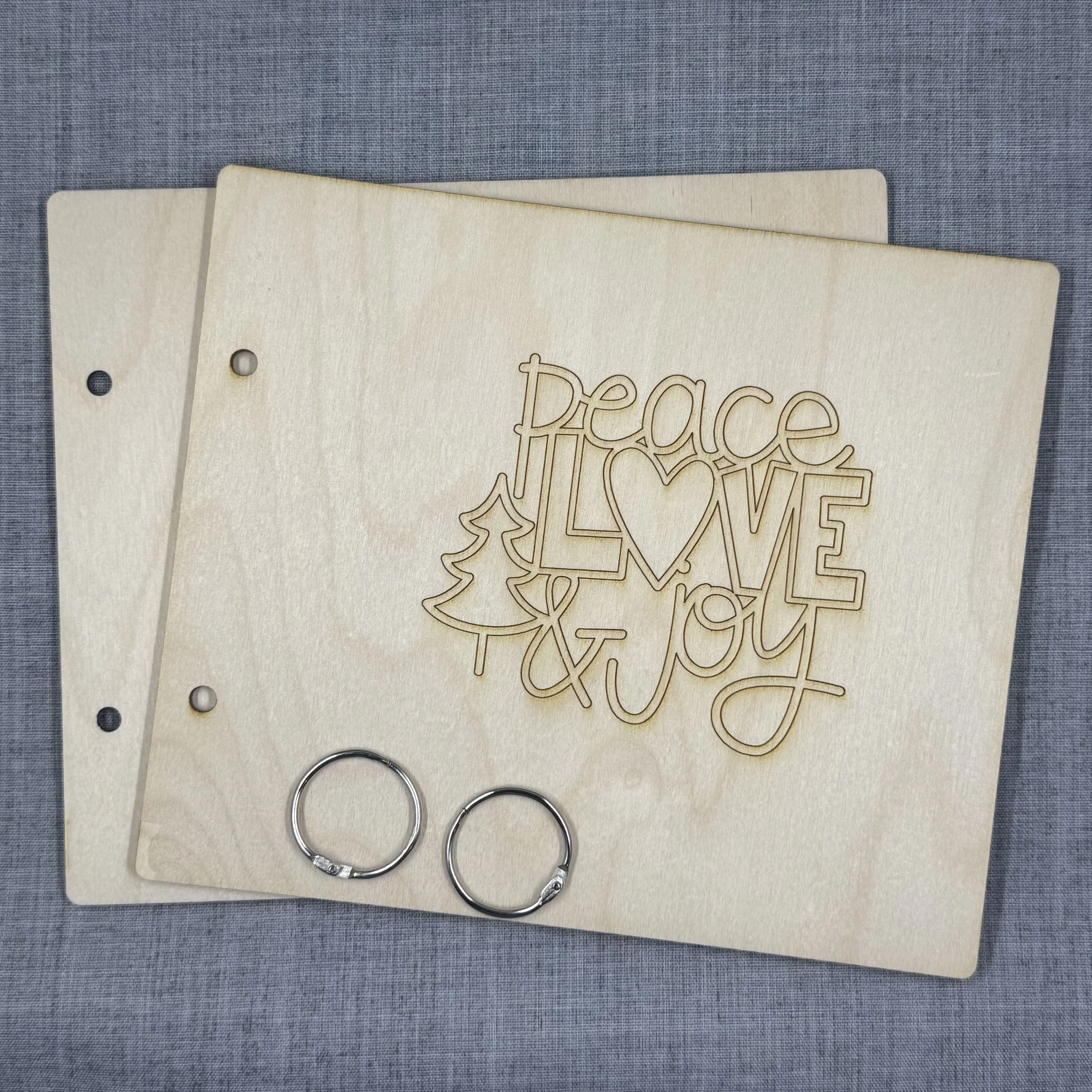 Peace, Love, & Joy Wood Album