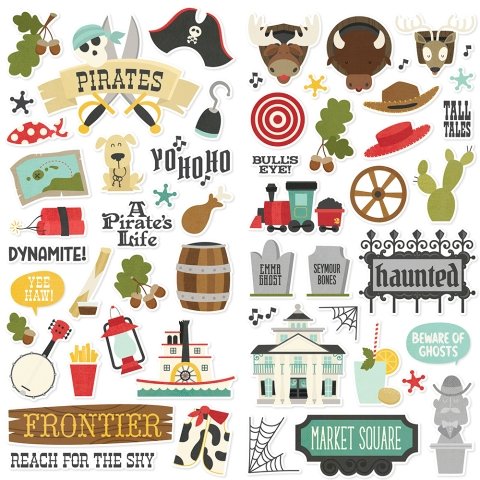 Frontier at the Park Foam Stickers
