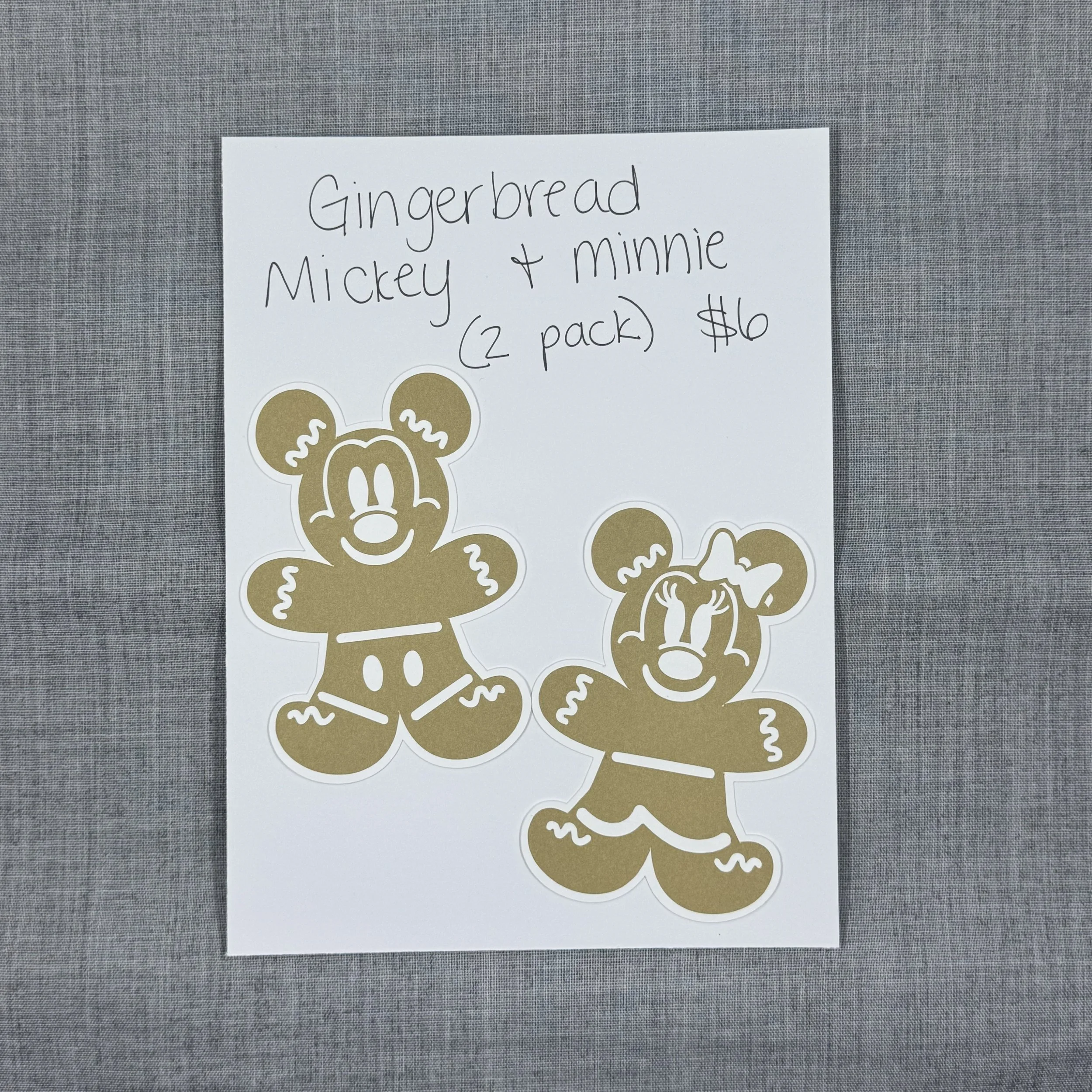 Gingerbread Mickey & Minnie