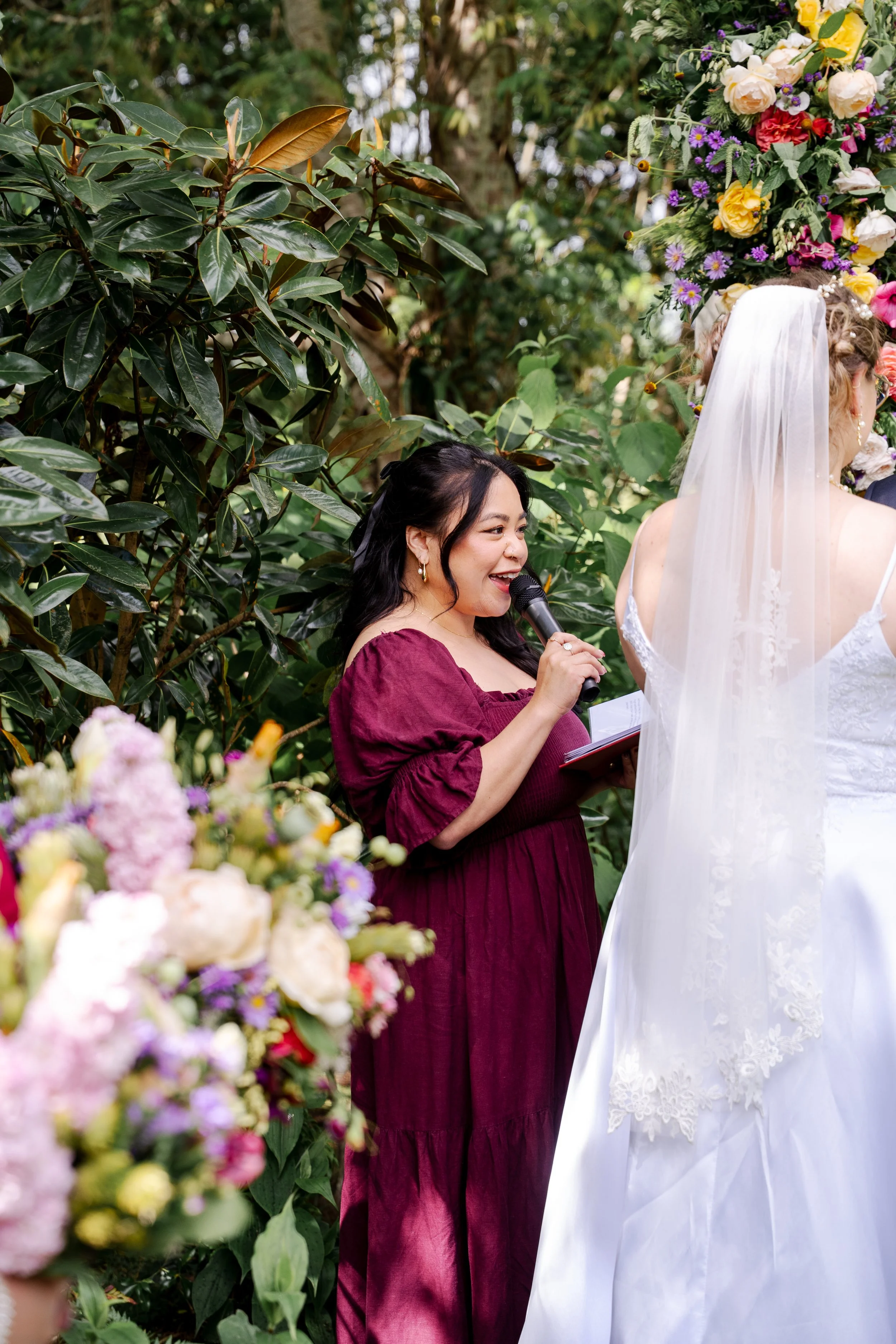 Bilingual Celebrant Chinese Singaporean LGBTQIA+ Friendly Auckland at Dellrian Gardens