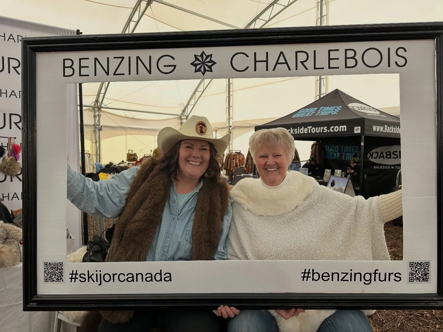 Great Day at @skijorcanada! 

We get to do it all again tomorrow! 
 
Hope to see you there! 

#mountainpeakpets #leatherpetaccessories #handmade