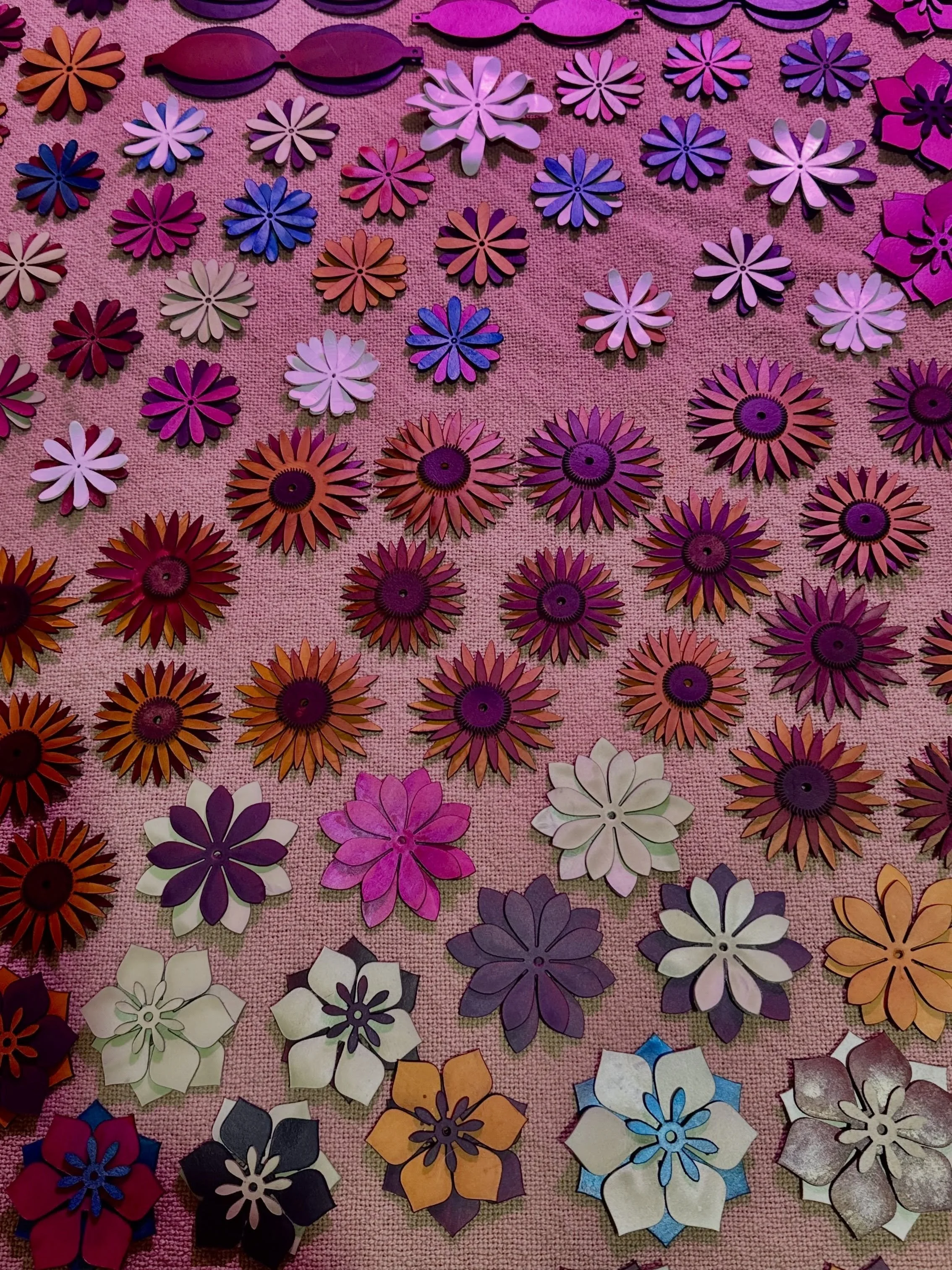 Collar Candy! 
🌼🐾

Each piece of Collar Candy is handcrafted from start to finish &mdash; cut, shaped, painted, sealed, and carefully assembled by hand. From wildflowers and daisies to bright sunflowers and classic bow ties, every detail is made to
