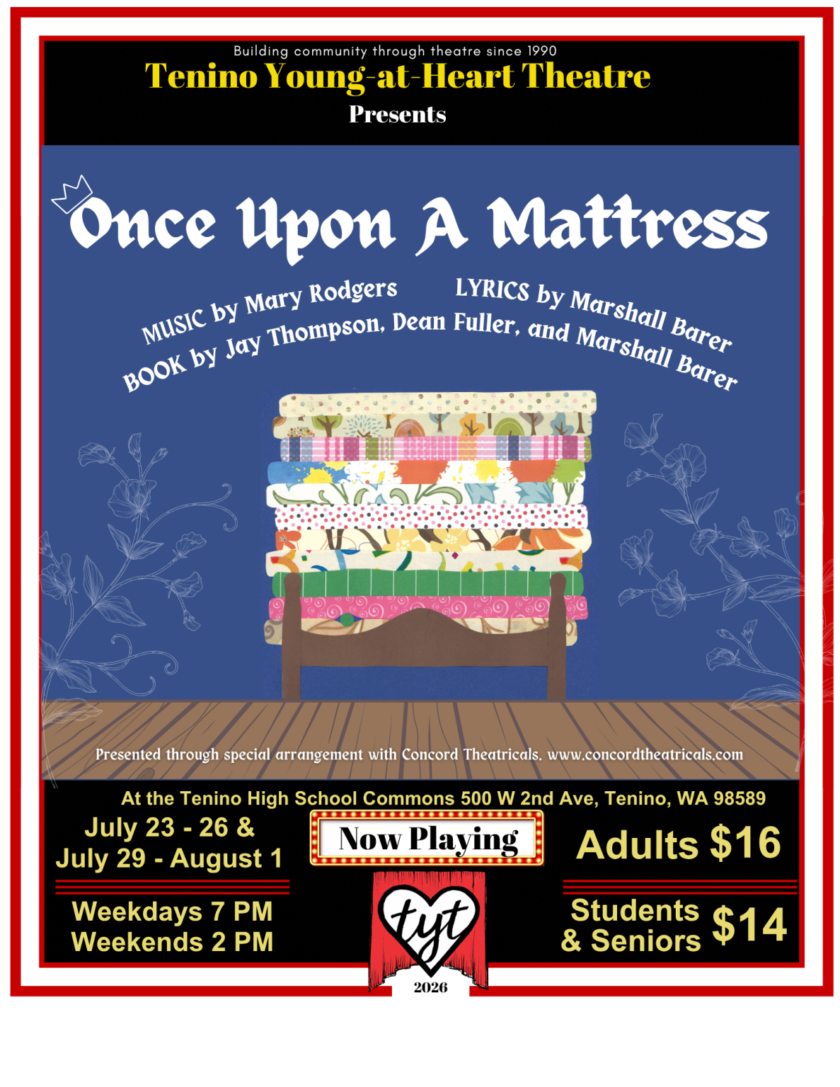 Inclusivity makes fairy tale dreams come true in Tenino Young-at-Heart Theatre’s ‘Once Upon a Mattress’&nbsp;