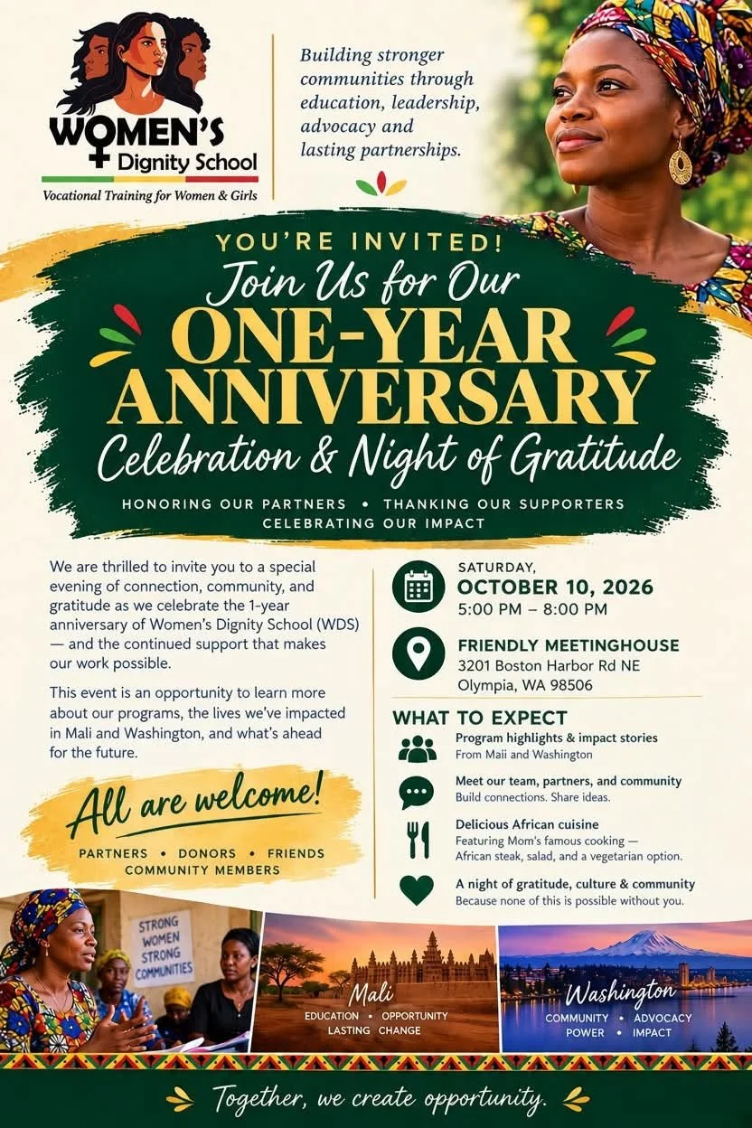 Women’s Dignity School Celebrates One Year — and You’re Invited! 