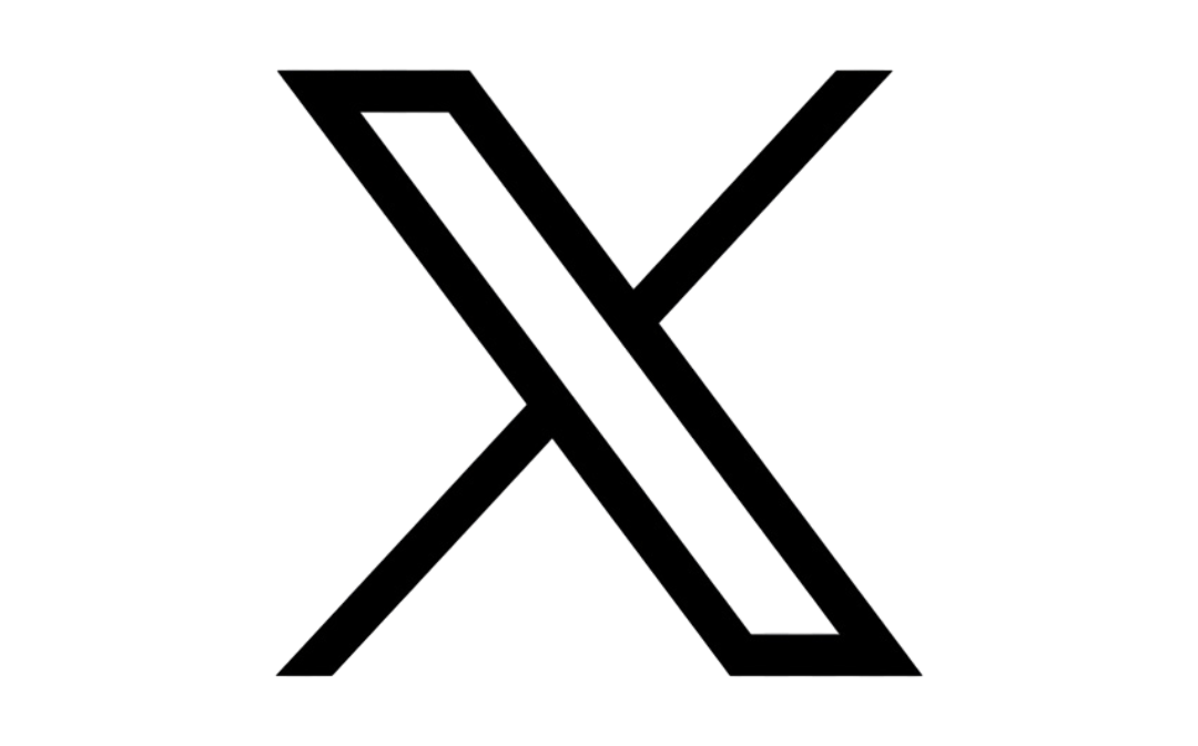Black and gray stylized 'X' logo with layered geometric lines.