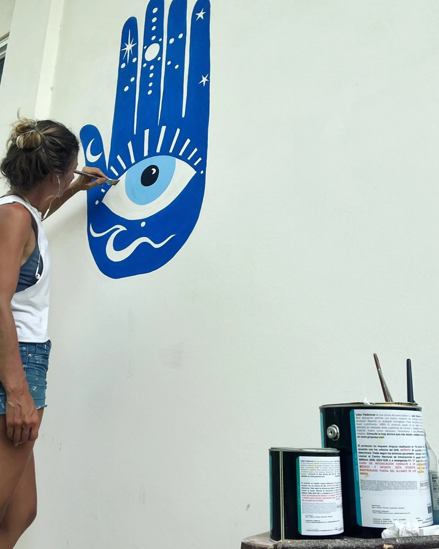 ✨ The Hamsa Hand ✨
I&rsquo;m painting this ancient symbol on the outside wall of our healing center &mdash; not just as art, but as a guardian.
The Hamsa Hand is a powerful emblem of protection, believed to ward off negative energy and invite blessin