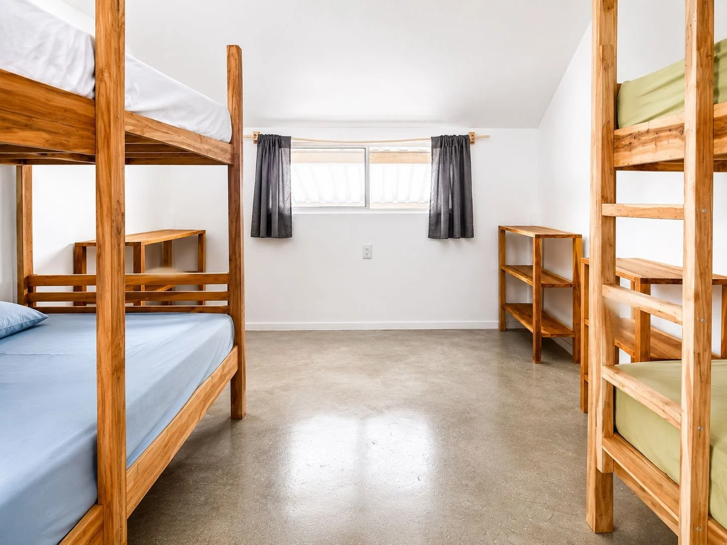 Bedsheets in a nice room with AC