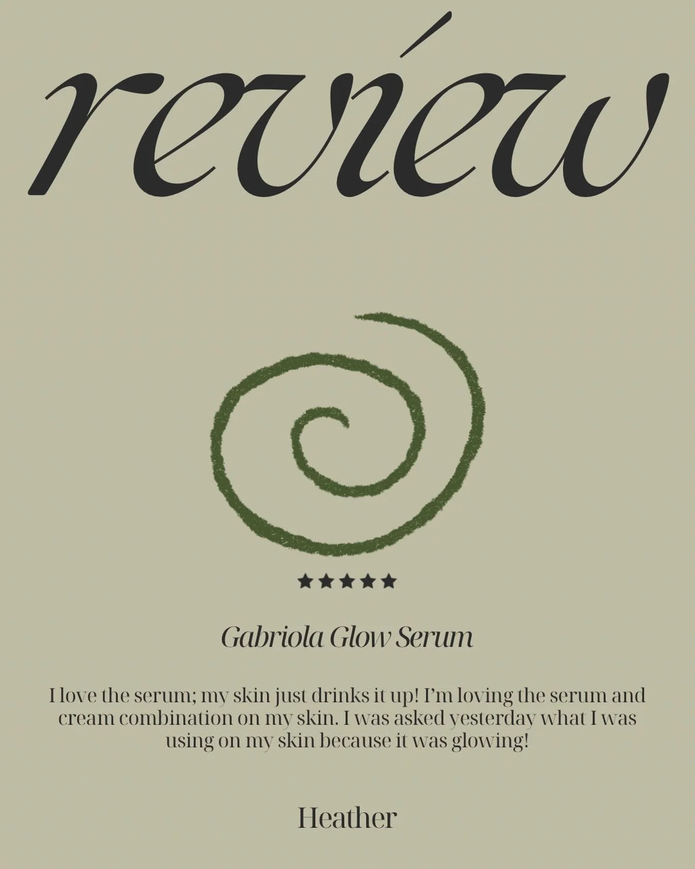 Thank you for the kind words Heather! We love we are helping your skin glow 🪞☀️

I love the serum; my skin just drinks it up! I&rsquo;m loving the serum and cream combination on my skin. I was asked yesterday what I was using on my skin because it w