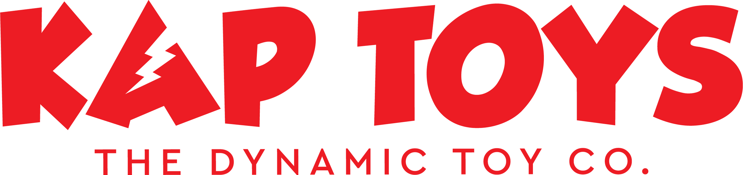 KAP TOYS logo in red with stylized bold text, accompanied by the subtitle 'The Dynamic Toy Co.'