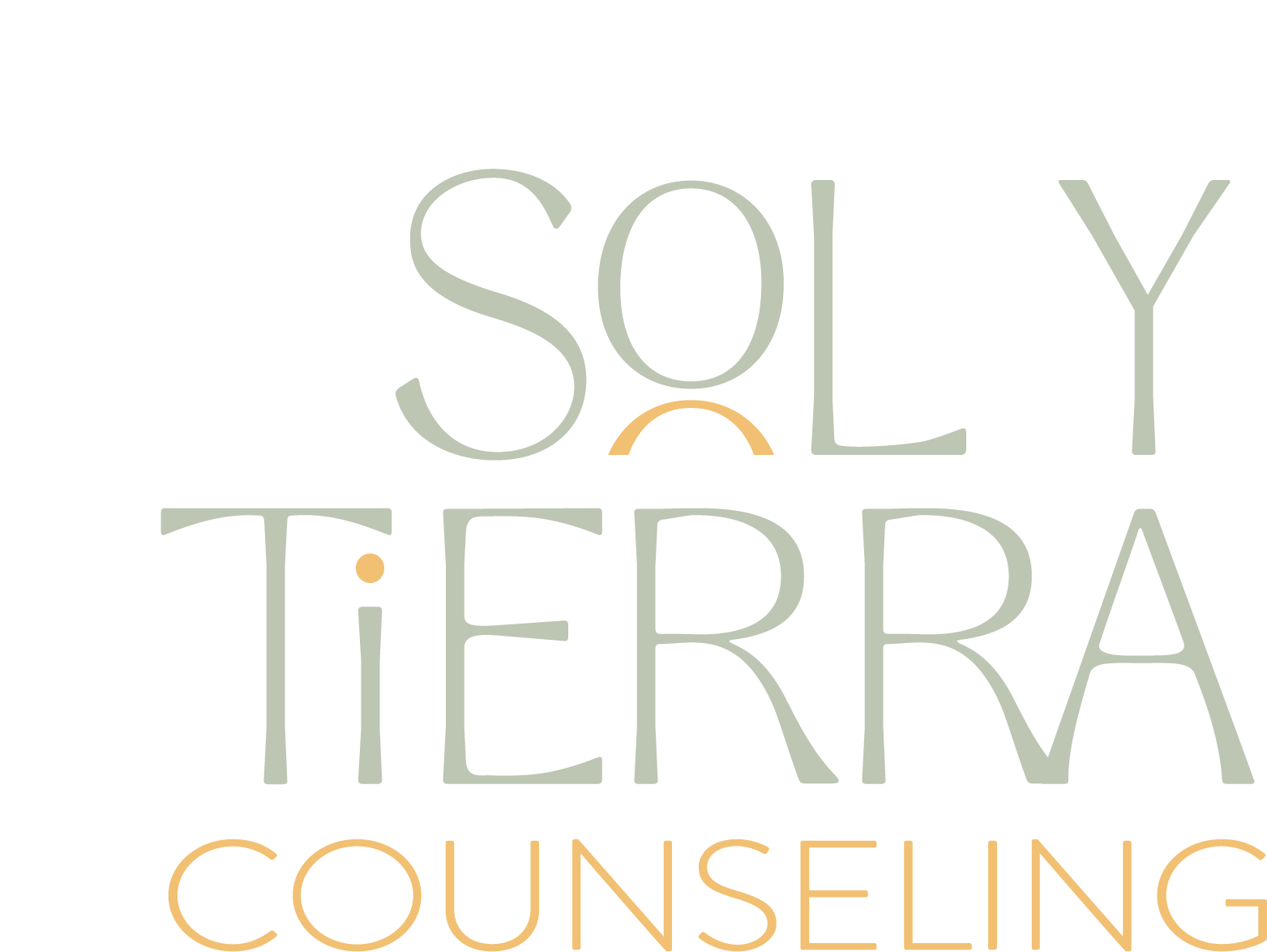 Logo for Soly Terra Counseling featuring a flower and stylized text.