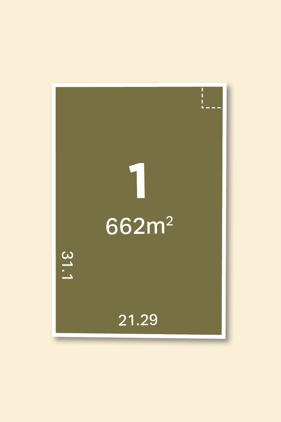 Property diagram of Lot 19 on Aberdeen Estate, Huntly, showing dimensions and area of 849 square meters.