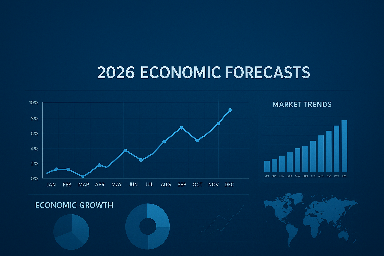 Analysing 2026 economic forecasts and market trends on a digital dashboard_gestaldt