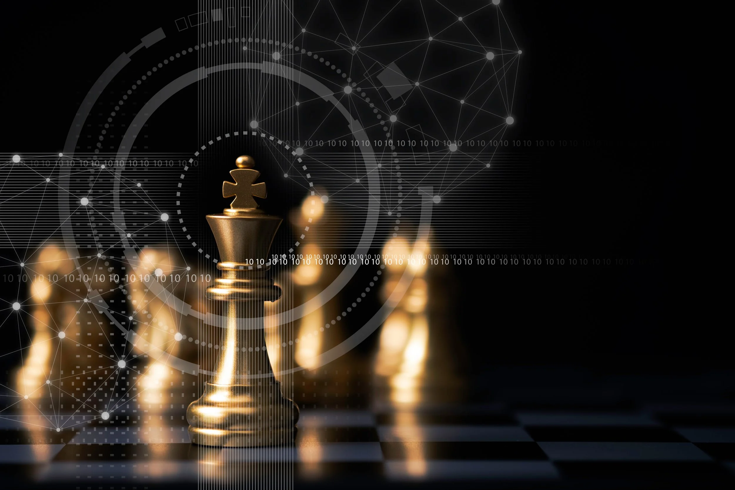 Gestaldt Strategy & Growth solutions represented by chess pieces and and board.