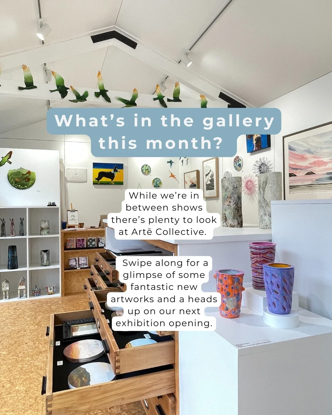 New artworks to view + a sneak peek to our March exhibition, something we&rsquo;re all currently working on right now!