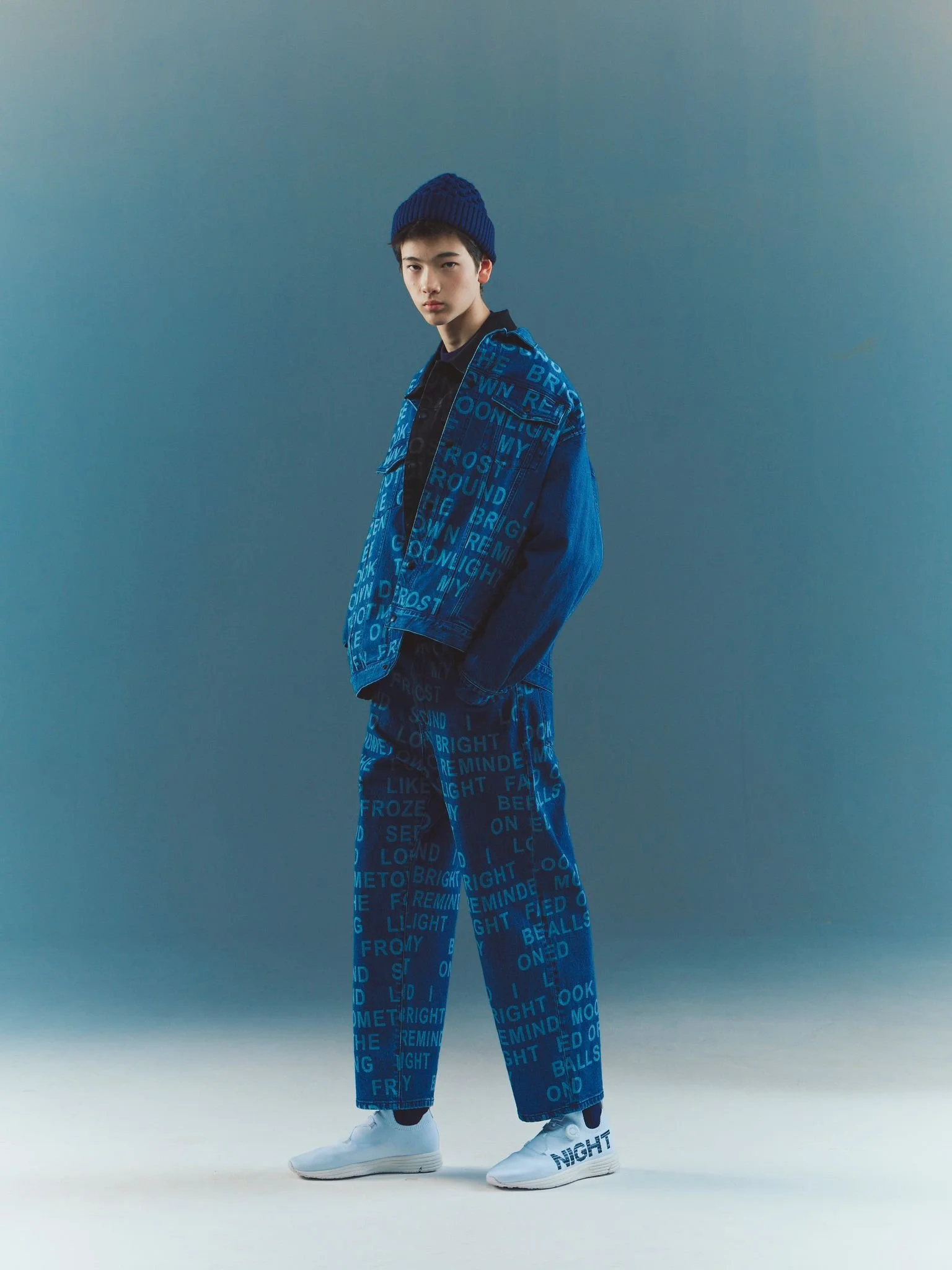 G_Silent Night_001_laser engraving on denim