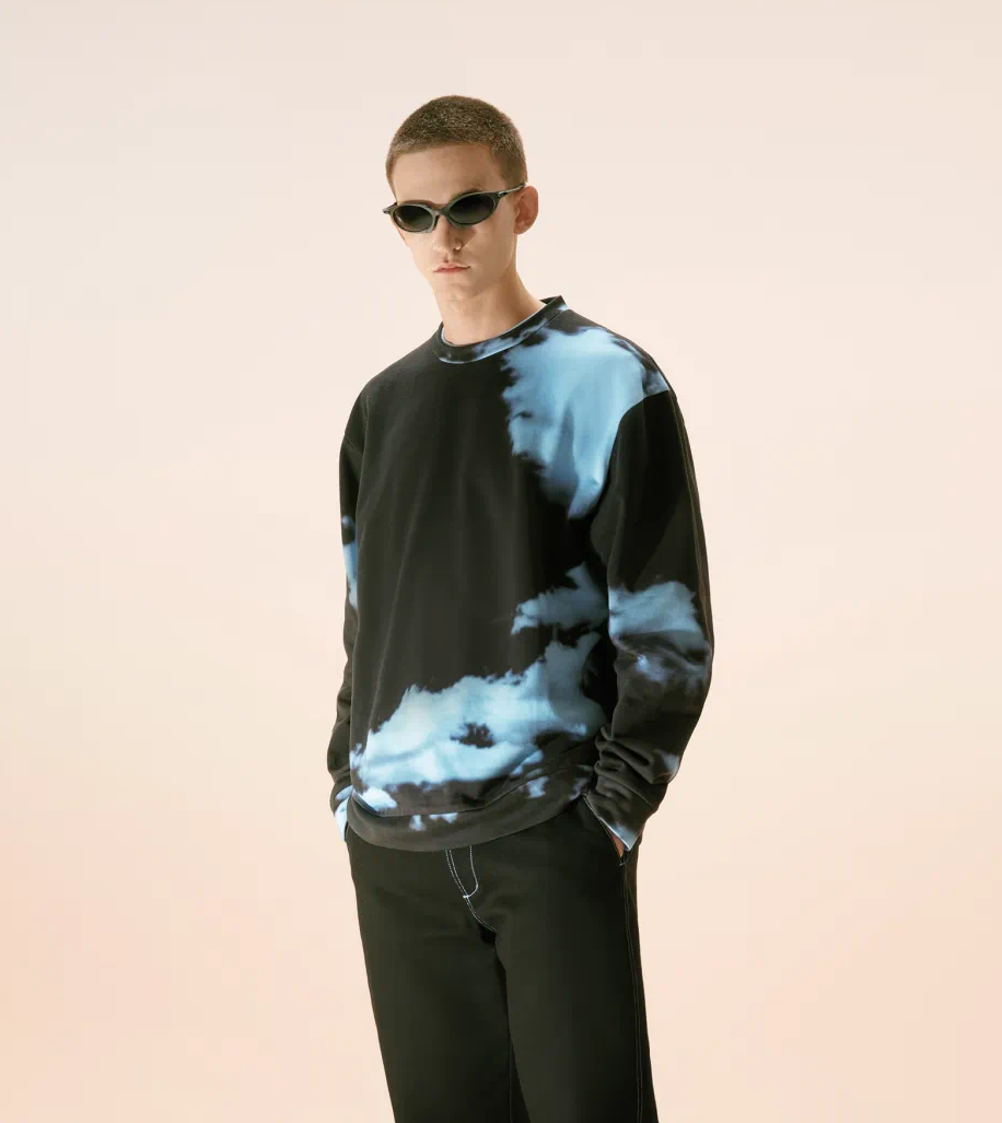 G_abstract print on sweater