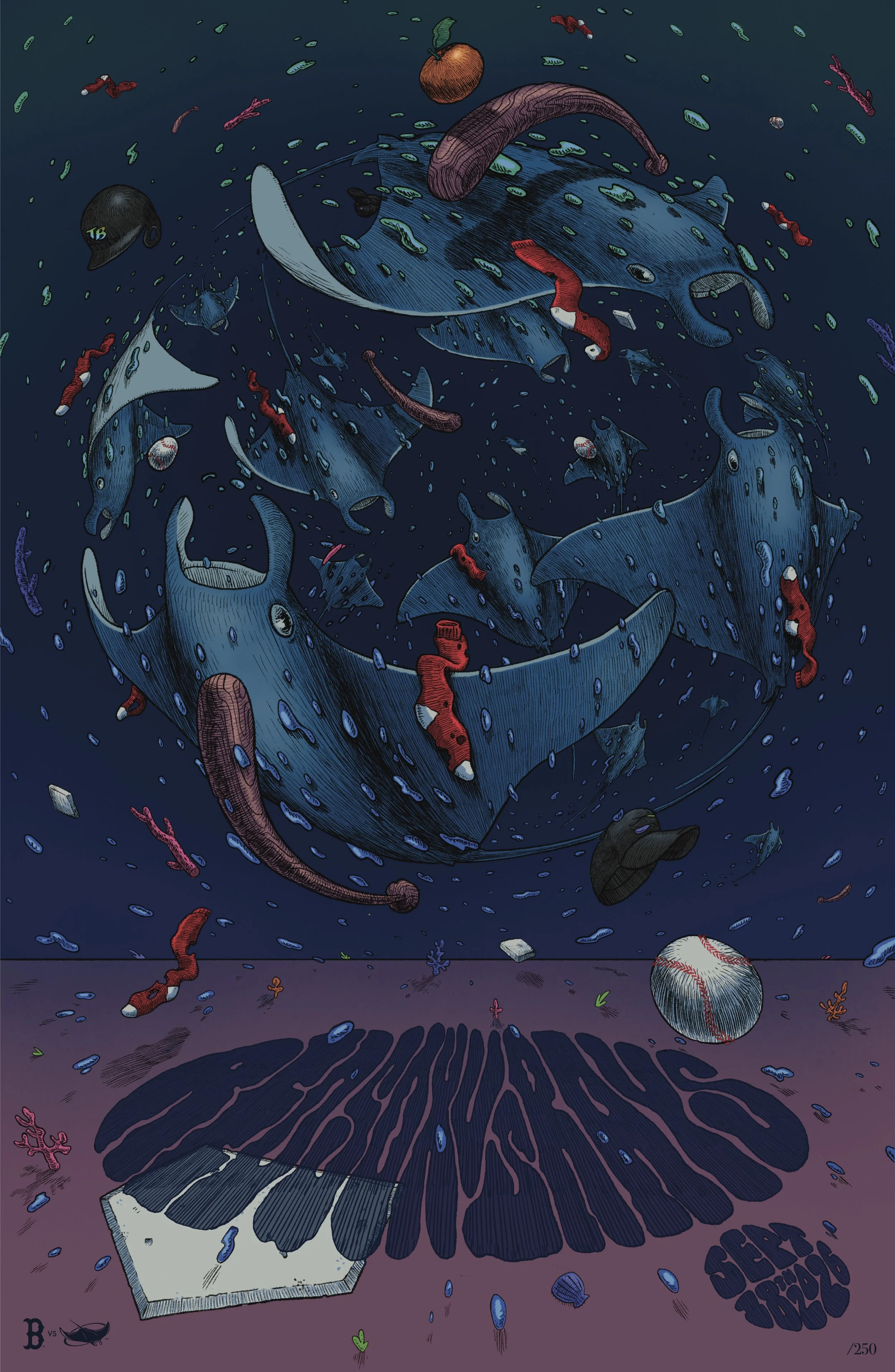 Poster for Redsox VS Rays
