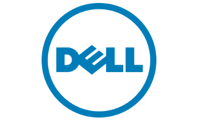 Dell logo inside a circle.