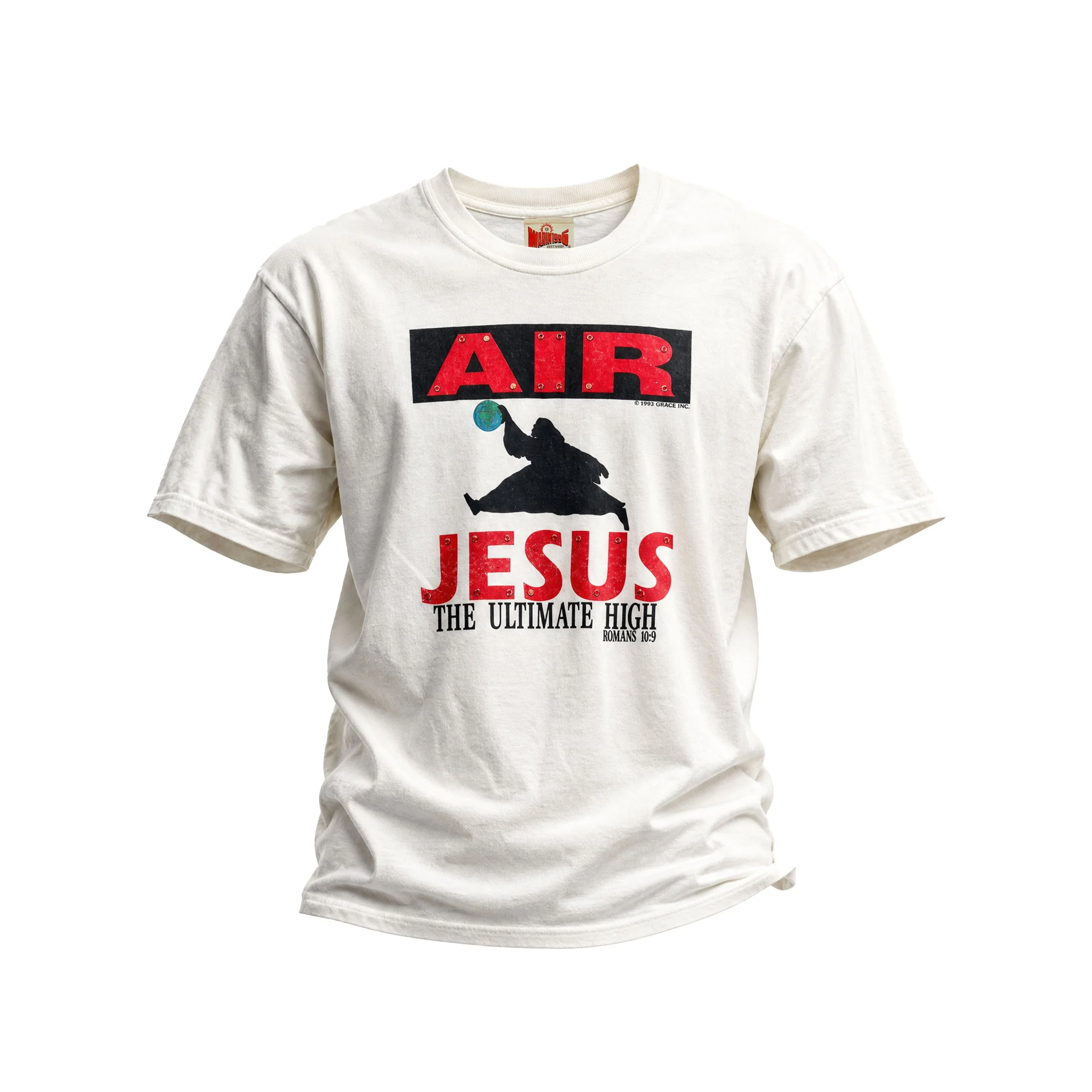 WARIN96 "AIR JESUS" UPCYCLED TEE LARGE