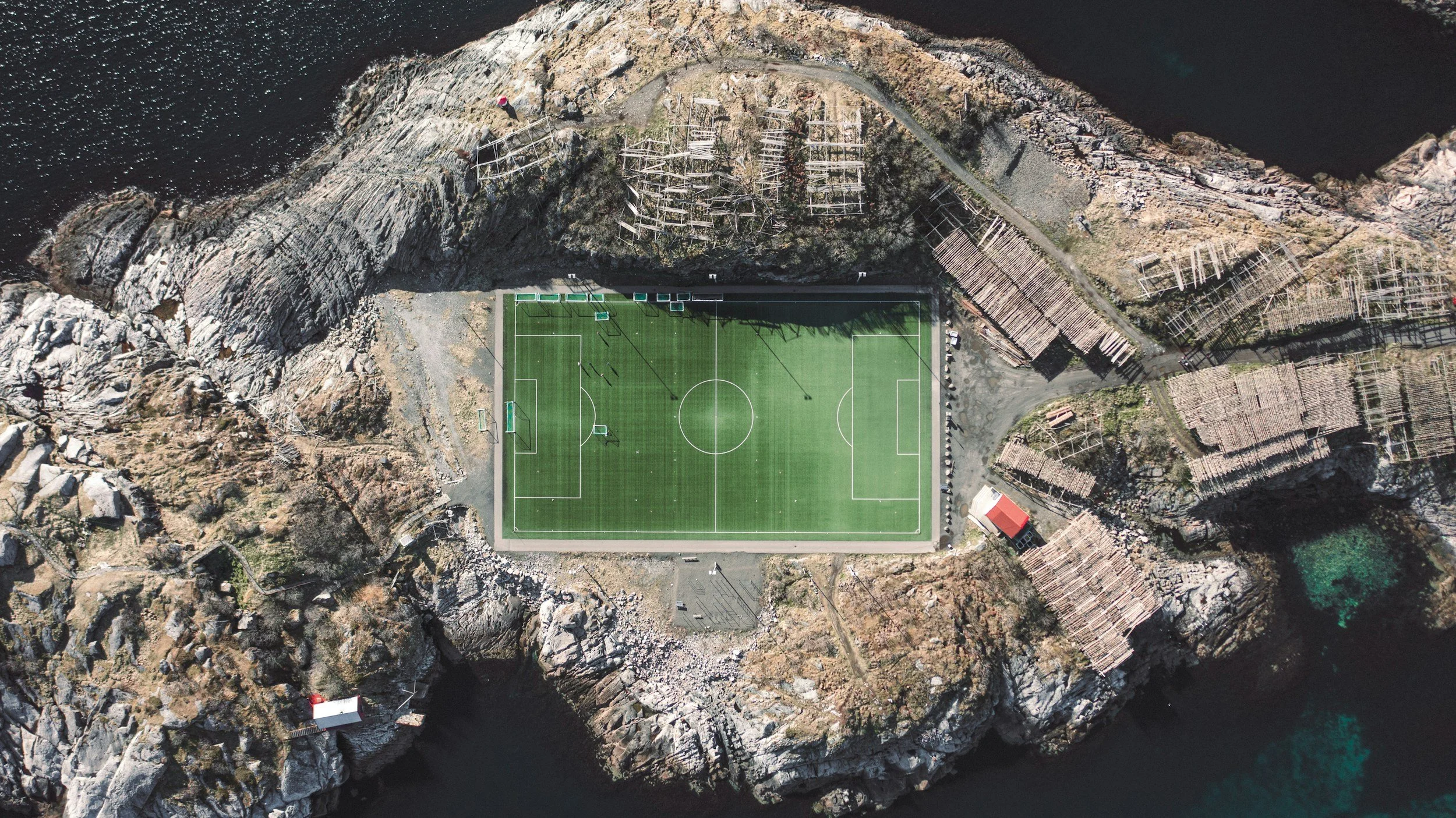 Henningsvær football pitch - what to do in henningsvær