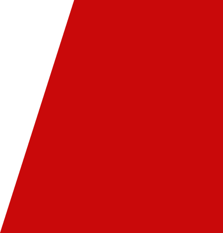 Close-up of a red and black geometric logo design.