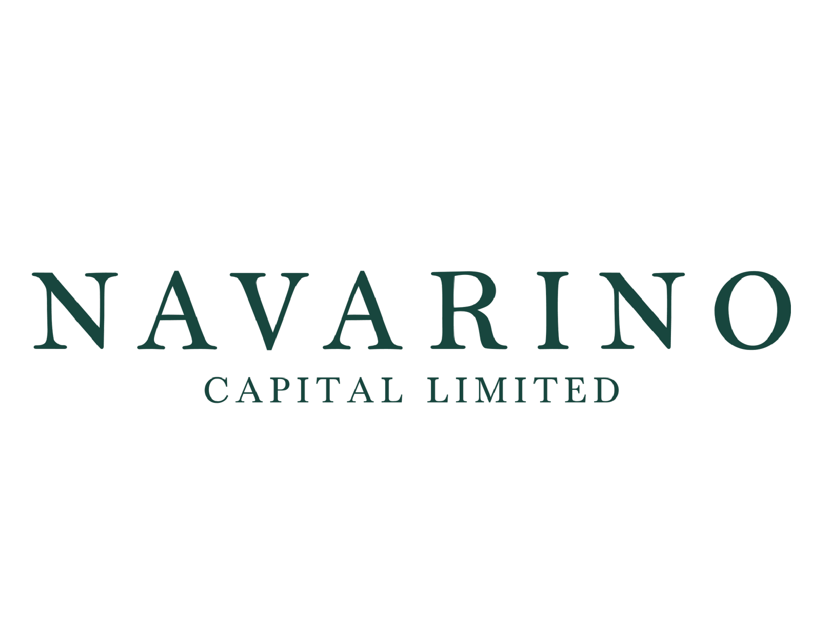 Logo of Navarino Capital Limited with a dark background, featuring a mountain and waves symbol above the company name.