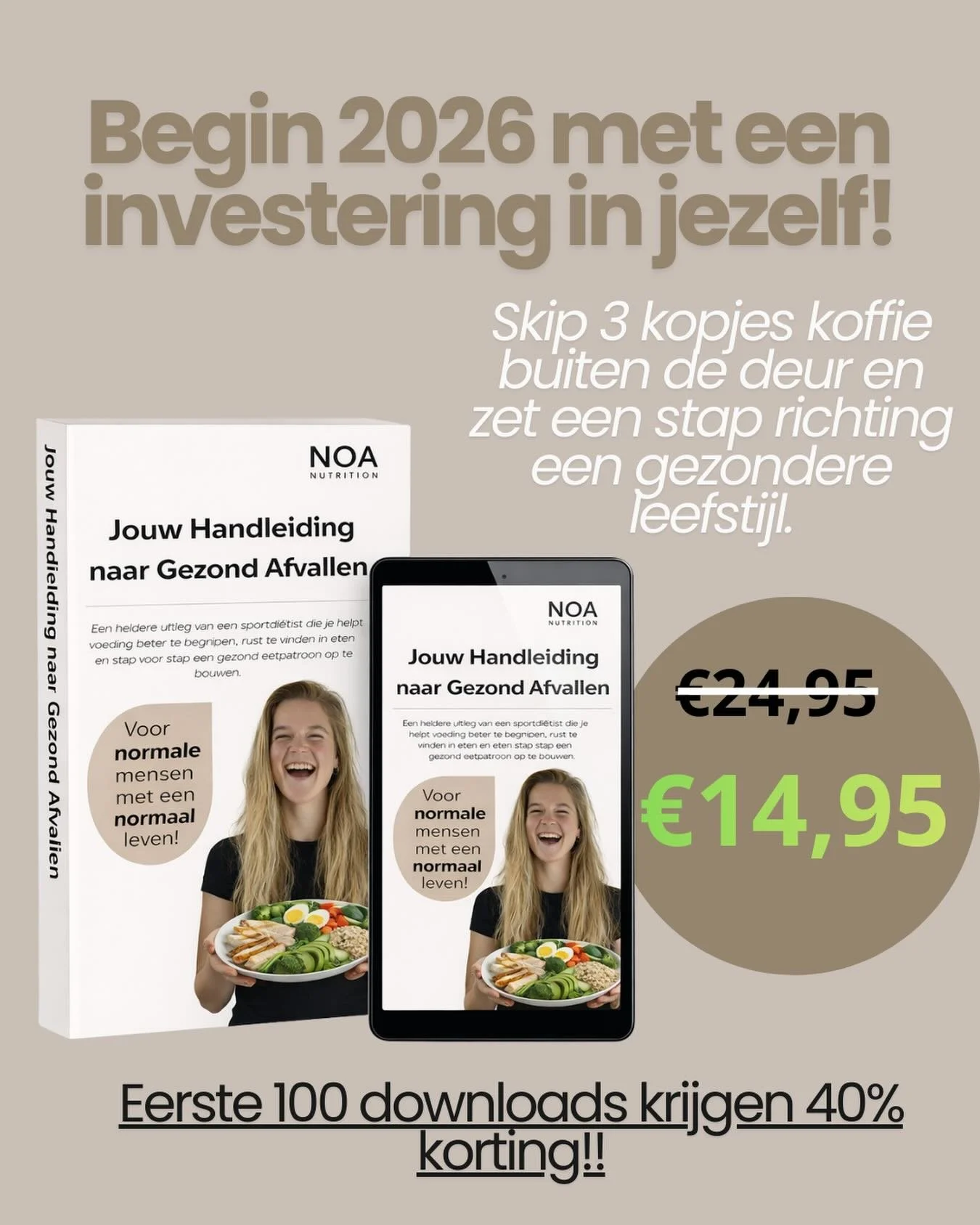 Klaar met het jaar beginnen met di&euml;ten die je leven overnemen, maar niets blijvends opleveren?

Dan is het tijd voor een aanpak die je &eacute;cht kunt volhouden.

Mijn Afvalguide helpt je stap voor stap bouwen aan een gezond eetpatroon dat past