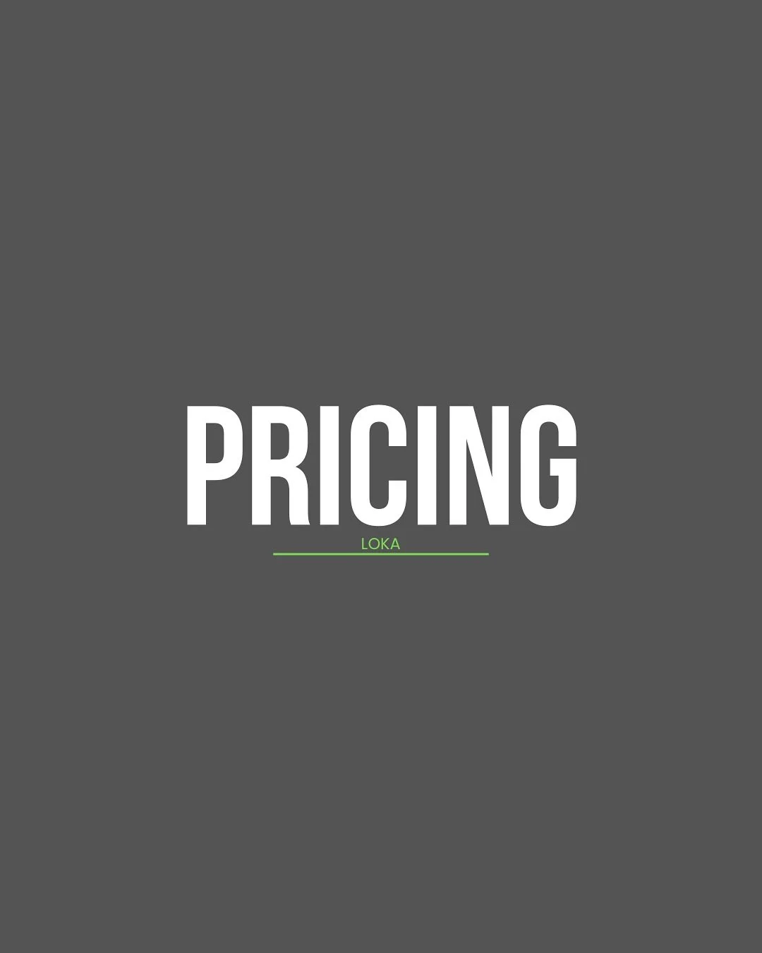 PRICING
