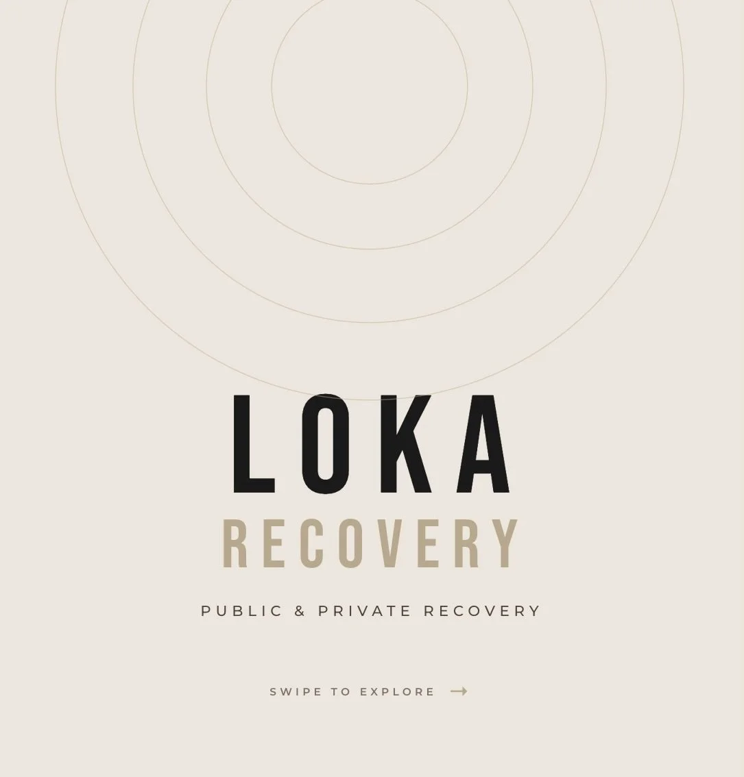 LOKA RECOVERY - swipe to view our FAQ and Pricing 🩶
