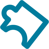 Sort blå og grøn løstliggende form.