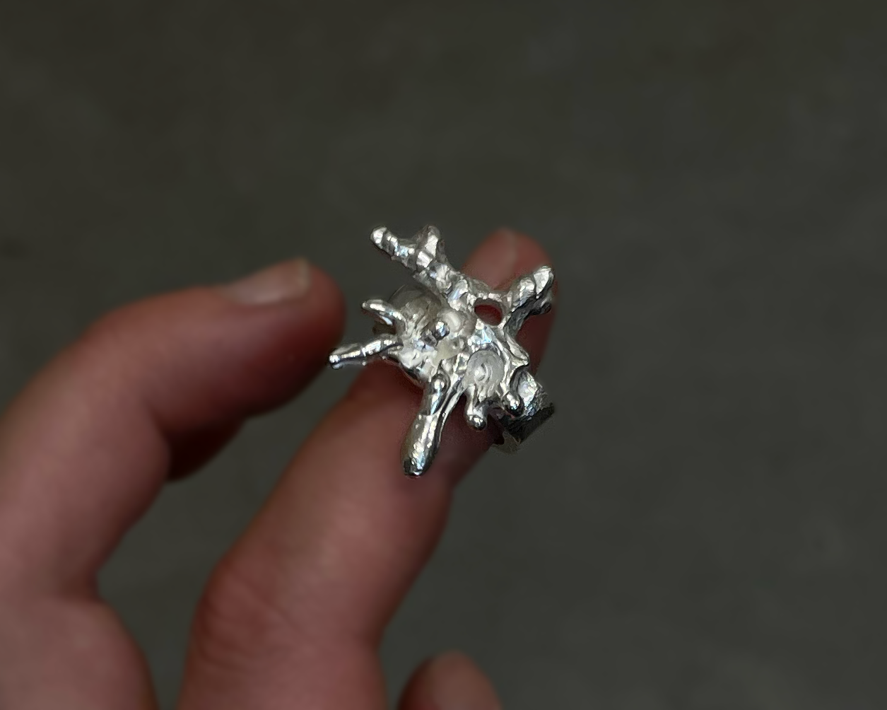 Sculpted Hive ring