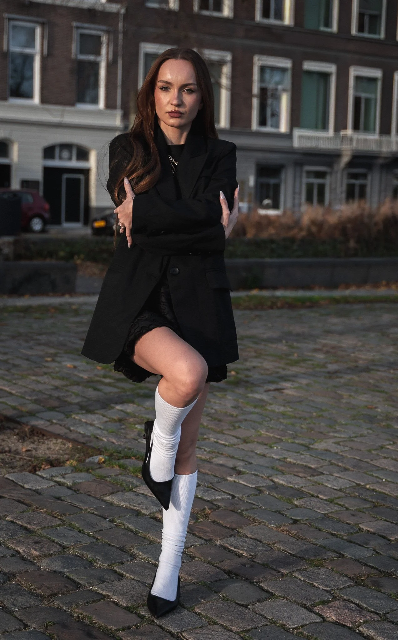 Editorial fotosessie in de stad Rotterdam