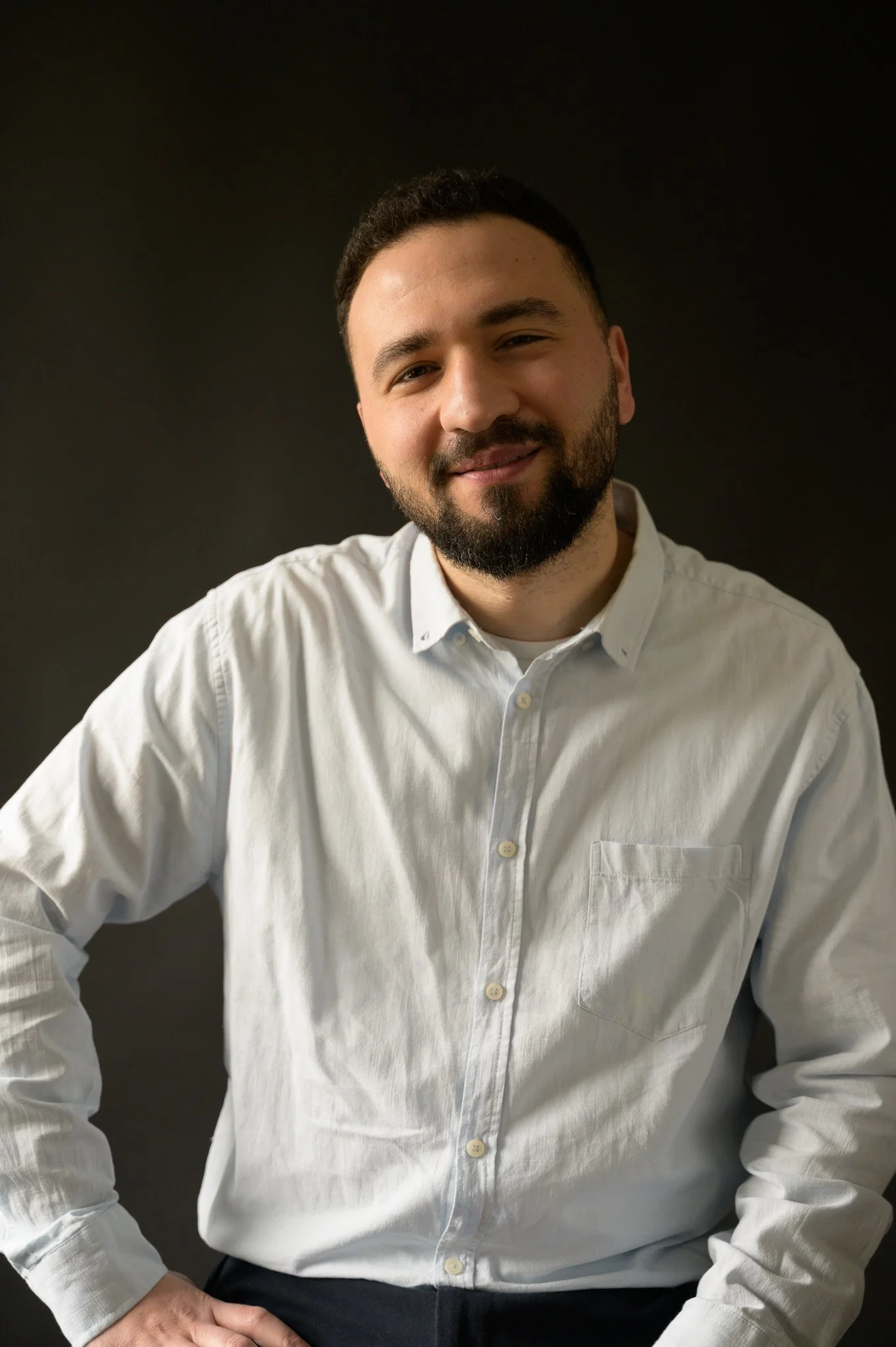 Zakelijk portret ondernemer Rotterdam studio before