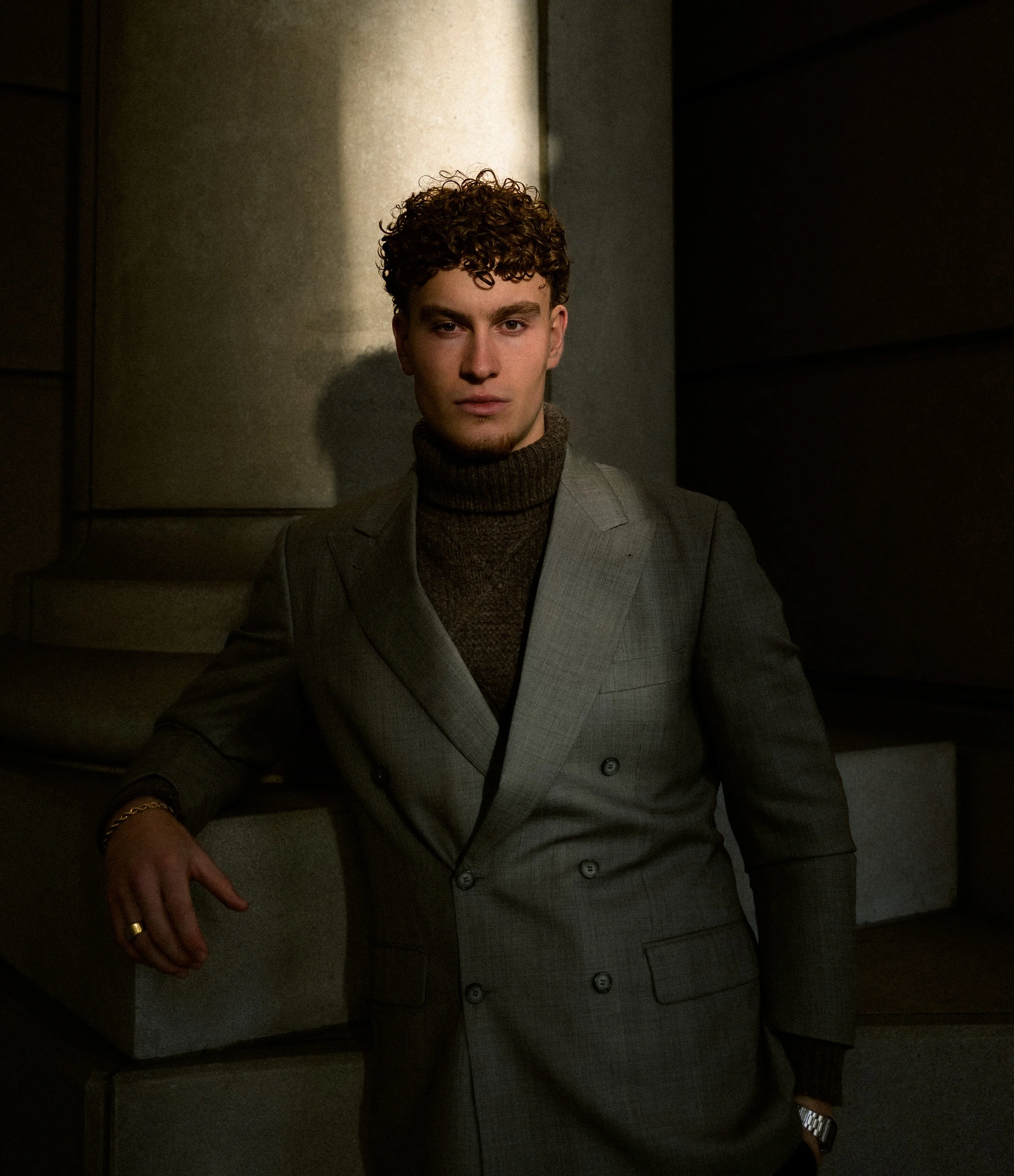 Cinematic editorial portrait photography in color