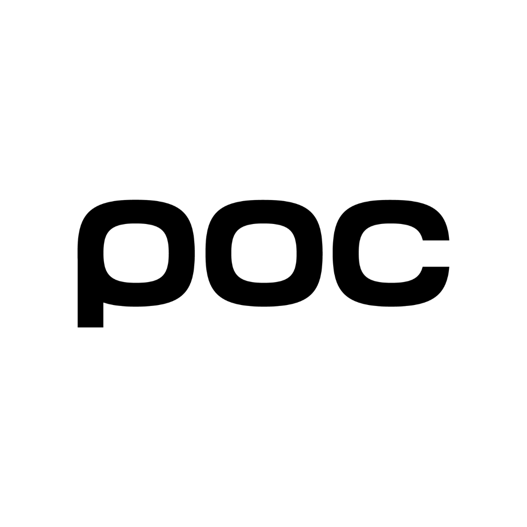 Black text that spells 'poc' on a white background.