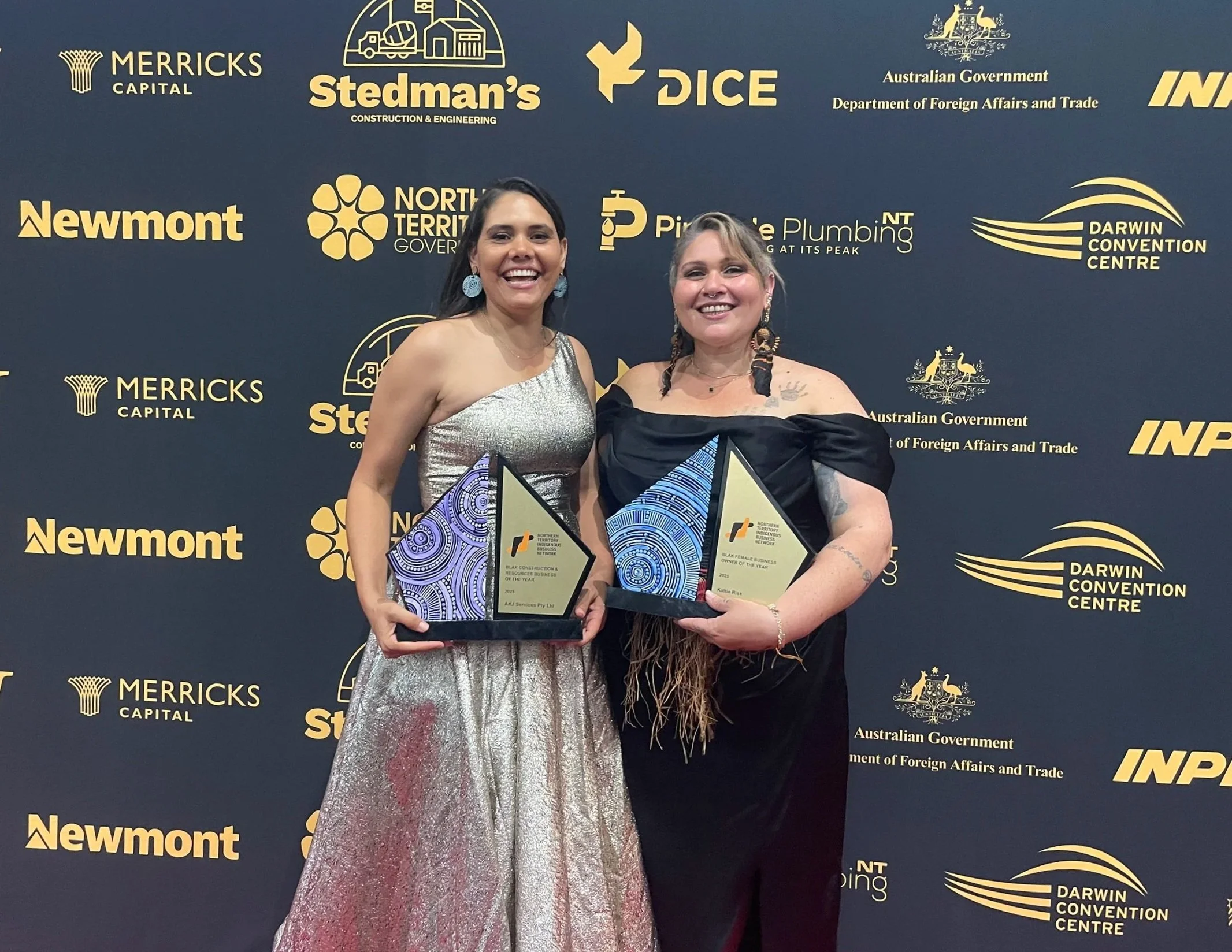 Kattie risk NTIBN award winner 2025 Blak female business owner of the year. Jessie Risk