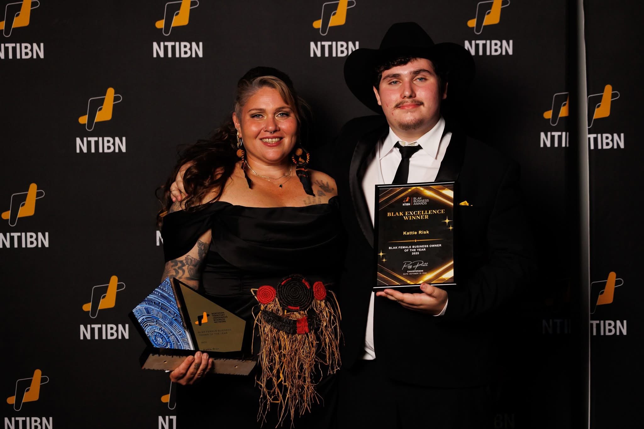 Kattie risk NTIBN award winner 2025 Blak female business owner of the year