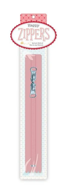 Lori Holt 16" Happy Zipper Coral