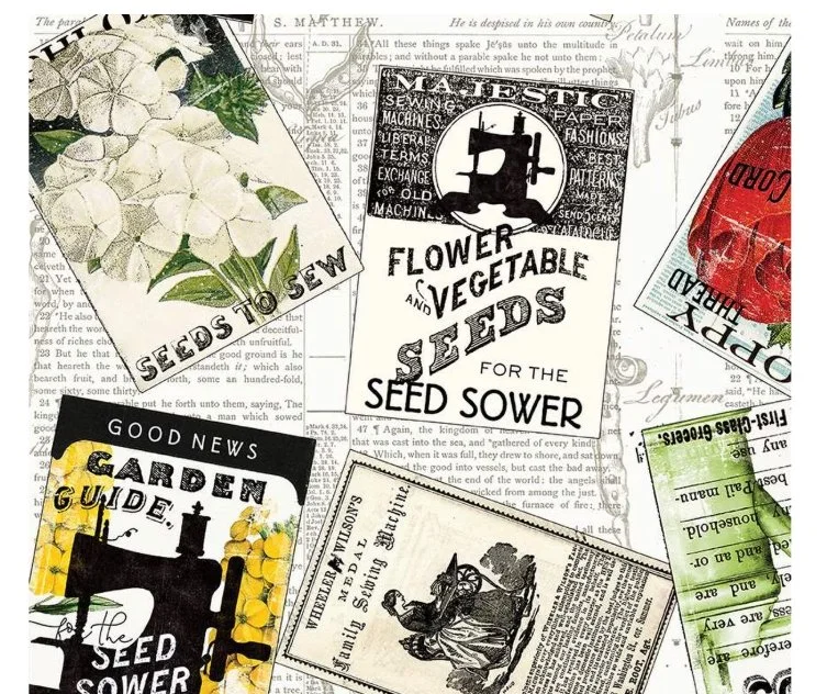 Sewing Seeds III Seed Packs Toss White  CD15687-WHITE