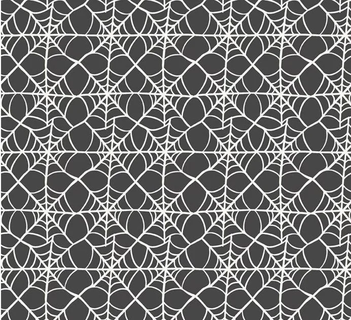 Hey Pumpkin Webs Charcoal C16033-CHARCOAL