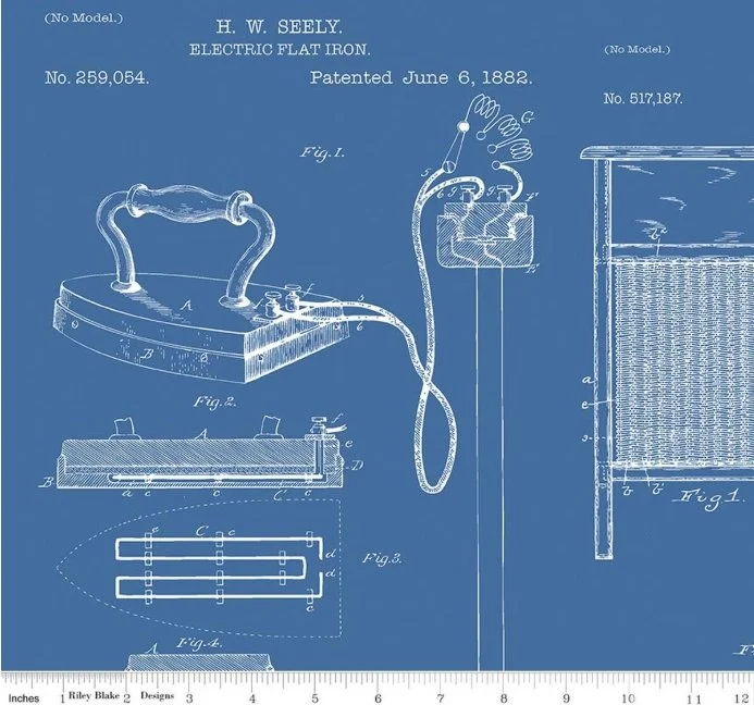 Wide Back Press On Clothing Care Blue 3-Yard Package