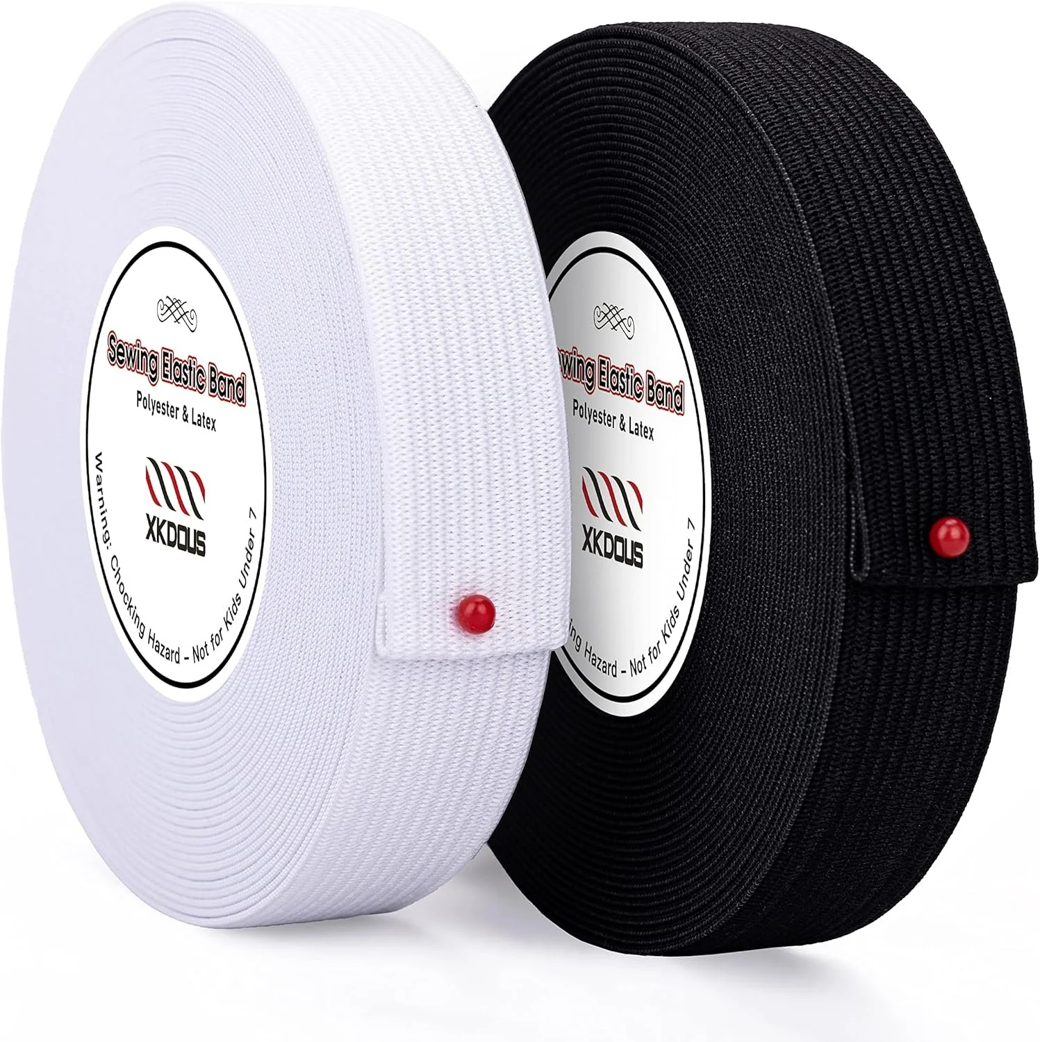 XKDOUS Elastic Band for Sewing, 1 Inch wide BY THE YARD