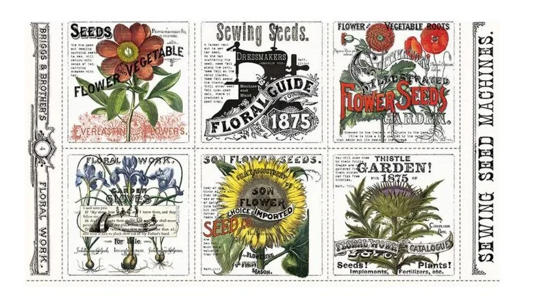 Sewing Seeds III Garden Patch Panel PD15681-PANEL