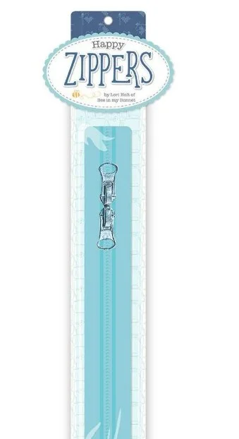 Lori Holt 16" Happy Zipper Aqua